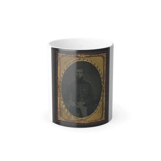 Unidentified Soldier in Union Uniform and Ohio Volunteer Militia Belt Buckle (U.S. Civil War) Color Changing Coffee Mug 11oz Default Title 11oz - Go Mug Yourself