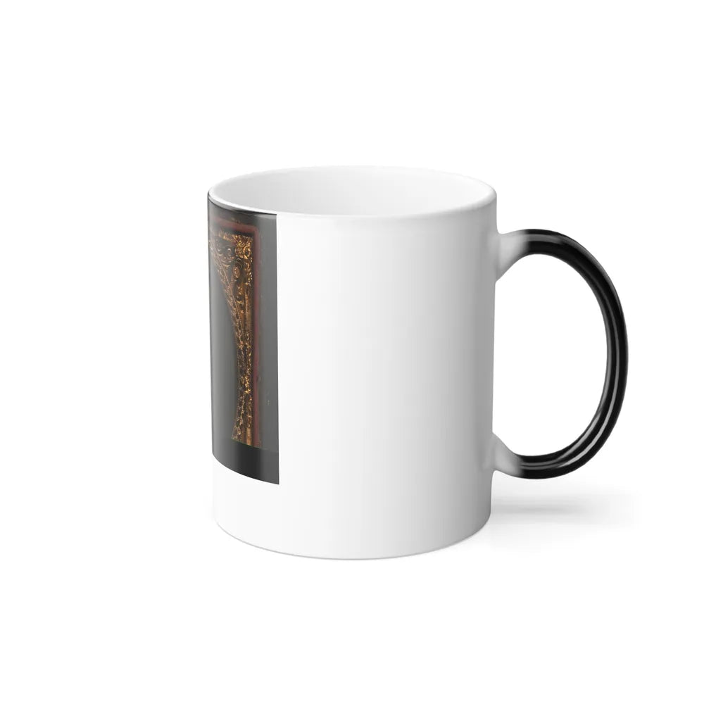 Unidentified Soldier in Union Uniform and Planter Hat With Bayoneted Musket, Cap Box, and Scabbard (U.S. Civil War) Color Changing Coffee Mug 11oz-Go Mug Yourself