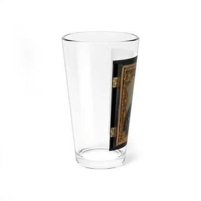 Unidentified Soldier In Union Uniform And Rifleman's Belt Rig With Musket (U.S. Civil War) Pint Glass 16oz - Go Mug Yourself