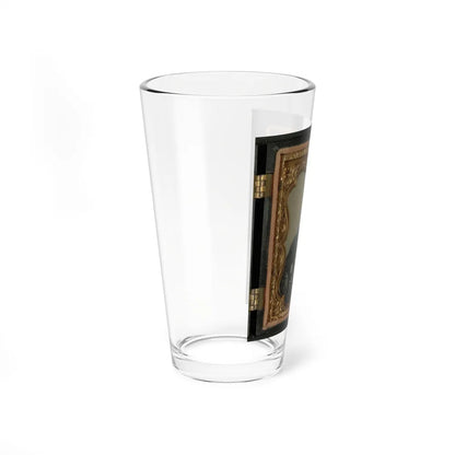 Unidentified Soldier In Union Uniform And Rifleman's Belt Rig With Musket (U.S. Civil War) Pint Glass 16oz-Go Mug Yourself