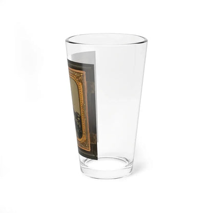 Unidentified Soldier In Union Uniform And Shoulder Scales With A Company A Forage Cap Bearing Infantry Insignia (U.S. Civil War) Pint Glass 16oz - Go Mug Yourself