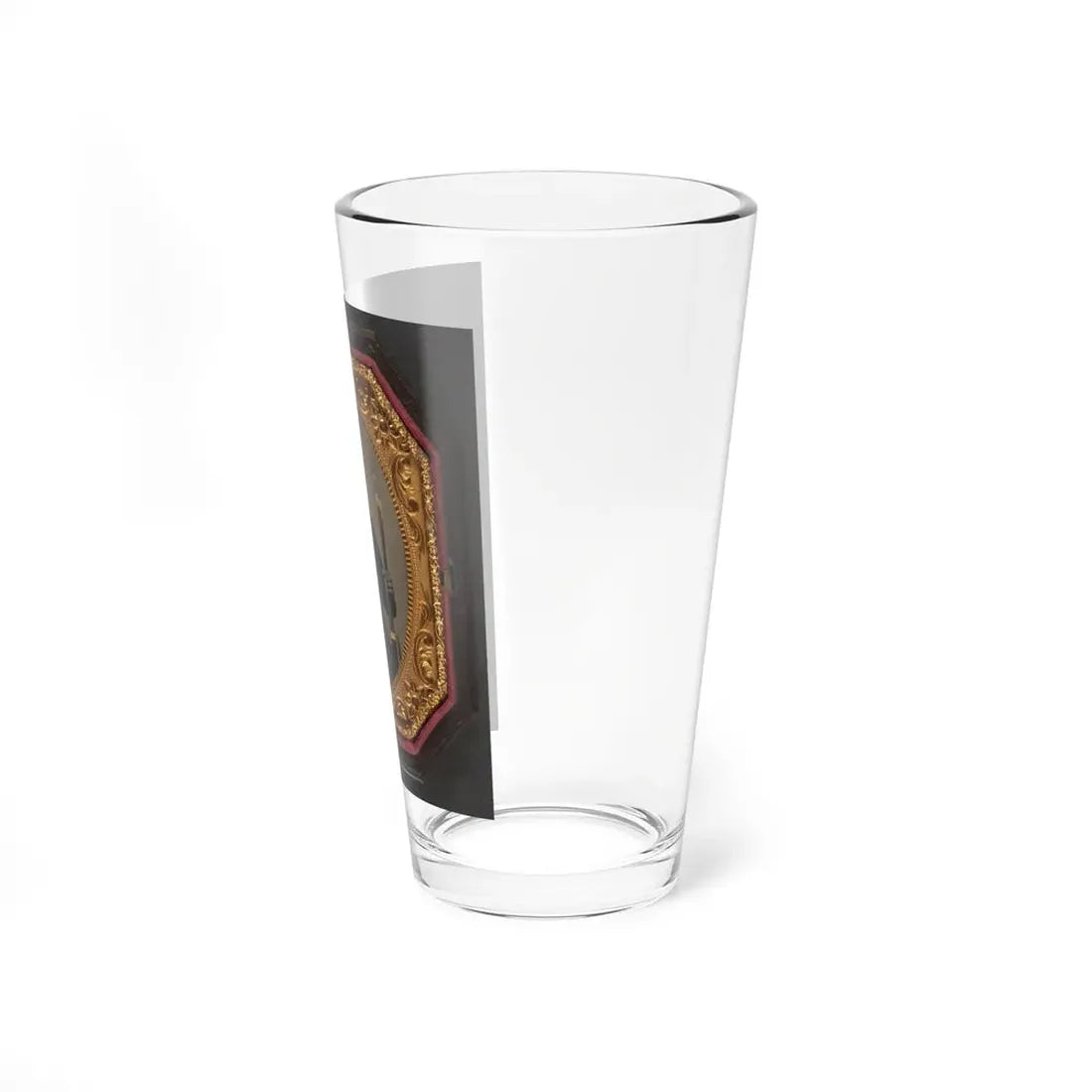 Unidentified Soldier In Union Uniform And Shoulder Scales With Musket And Sword (U.S. Civil War) Pint Glass 16oz - Go Mug Yourself