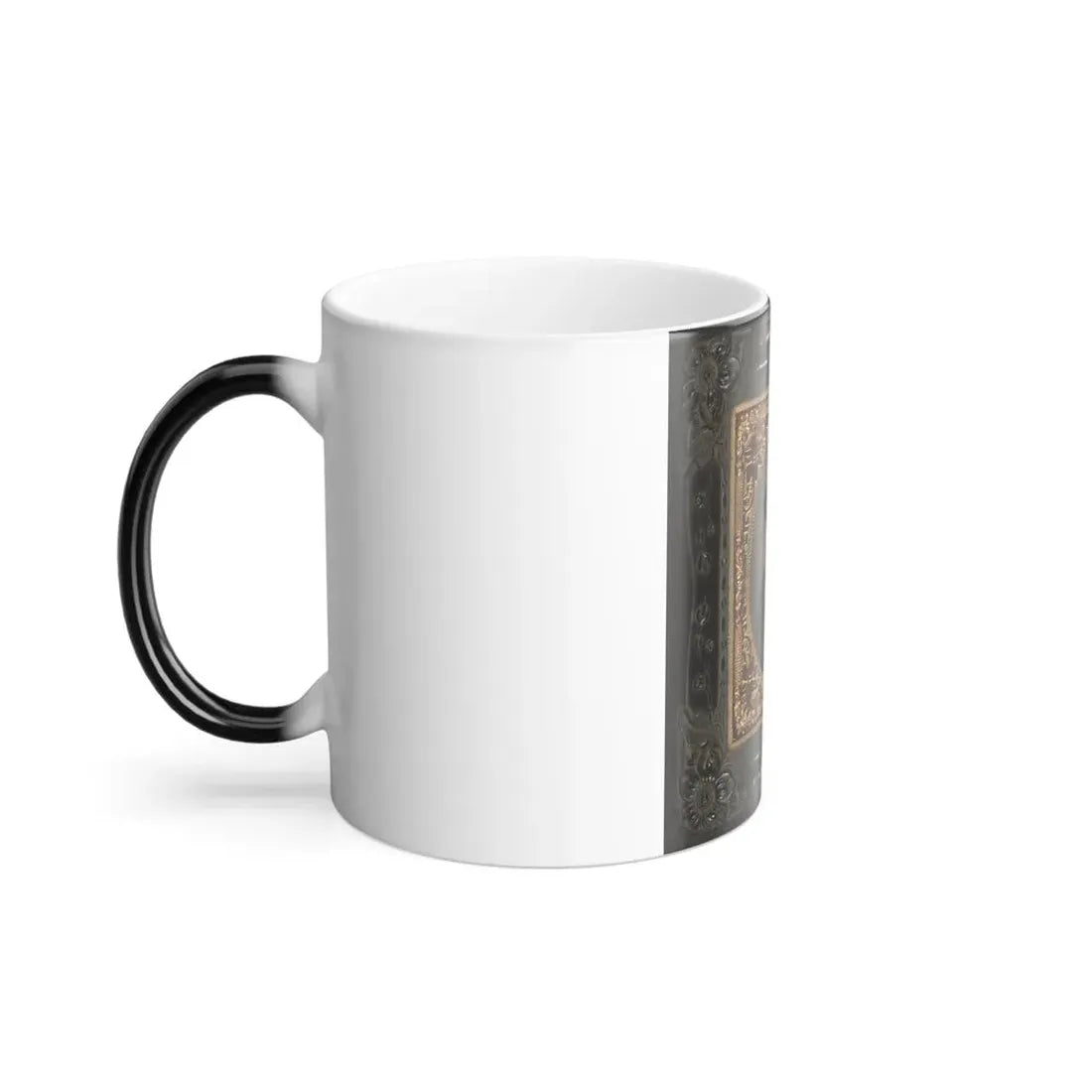 Unidentified Soldier in Union Uniform and Slouch Cap With Infantry Insignia Holding Revolver to Chest (U.S. Civil War) Color Changing Coffee Mug 11oz - Go Mug Yourself