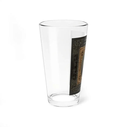 Unidentified Soldier In Union Uniform And Slouch Cap With Infantry Insignia Holding Revolver To Chest (U.S. Civil War) Pint Glass 16oz - Go Mug Yourself