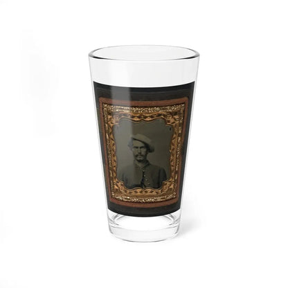 Unidentified Soldier In Union Uniform And Slouch Hat 001 (U.S. Civil War) Pint Glass 16oz 16oz - Go Mug Yourself