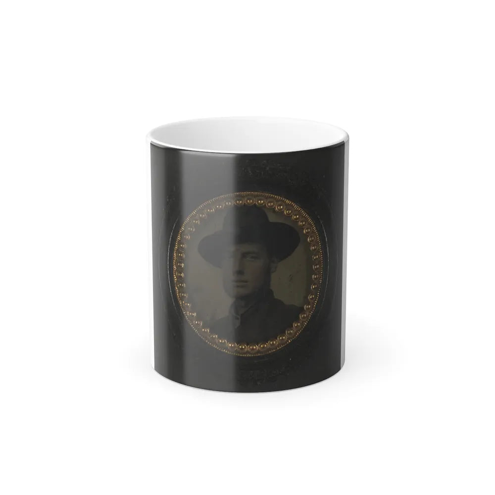 Unidentified Soldier in Union Uniform and Slouch Hat 003 (U.S. Civil War) Color Changing Coffee Mug 11oz-11oz-Go Mug Yourself