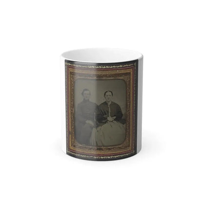 Unidentified Soldier in Union Uniform and Unidentified Woman(2) (U.S. Civil War) Color Changing Coffee Mug 11oz Default Title 11oz - Go Mug Yourself