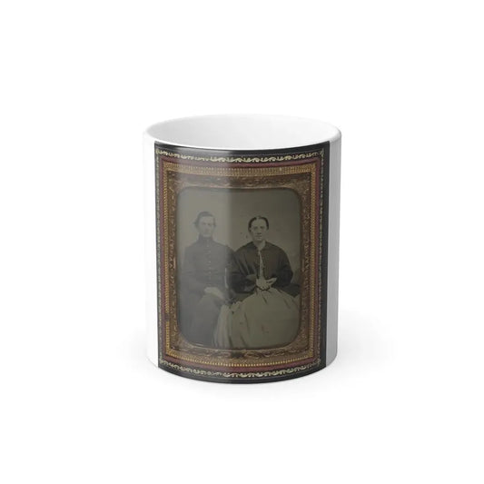 Unidentified Soldier in Union Uniform and Unidentified Woman(2) (U.S. Civil War) Color Changing Coffee Mug 11oz Default Title 11oz - Go Mug Yourself