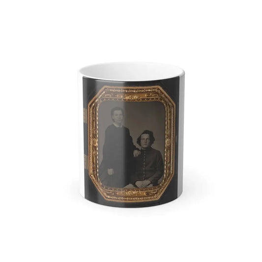 Unidentified Soldier in Union Uniform and Unidentified Woman(3) (U.S. Civil War) Color Changing Coffee Mug 11oz Default Title 11oz - Go Mug Yourself