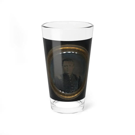 Unidentified Soldier In Union Uniform And Unidentified Woman In Dress In Locket (U.S. Civil War) Pint Glass 16oz 16oz - Go Mug Yourself