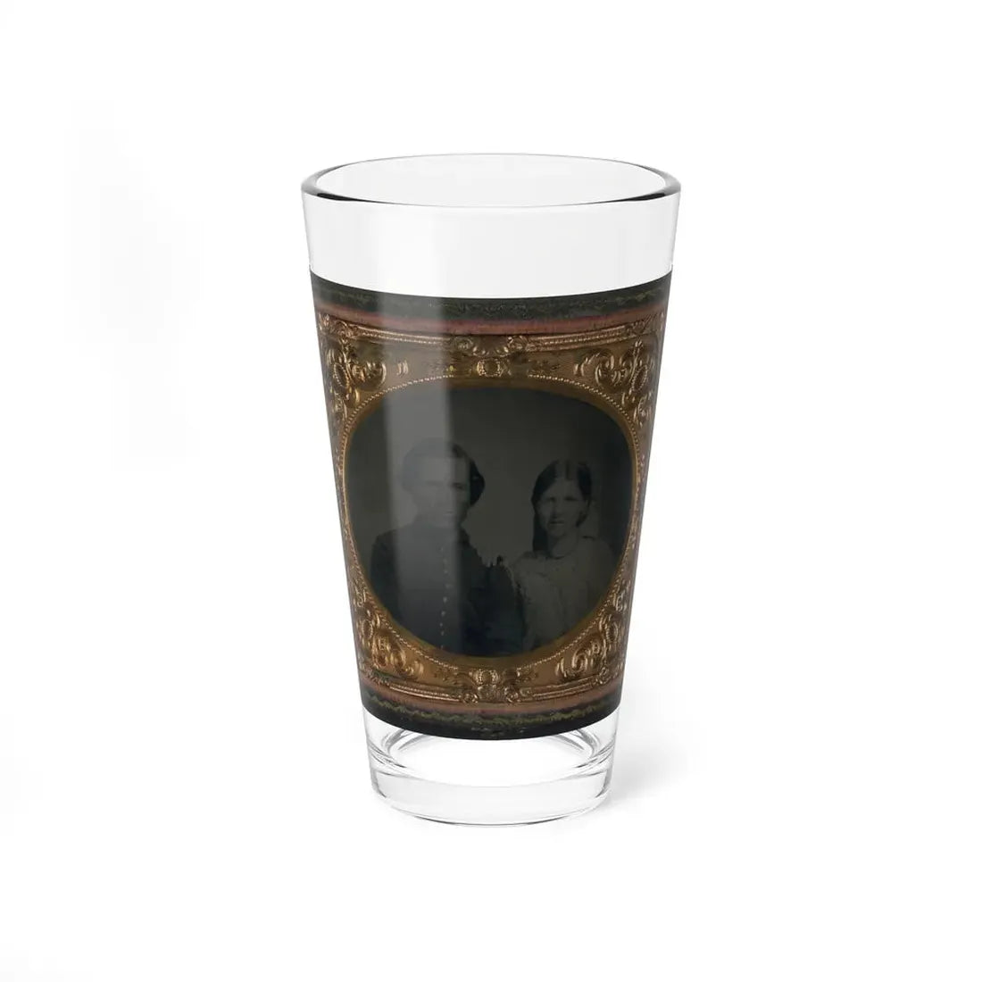 Unidentified Soldier In Union Uniform And Unidentified Woman (U.S. Civil War) Pint Glass 16oz 16oz - Go Mug Yourself