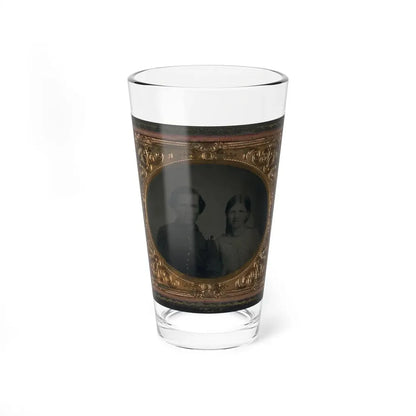 Unidentified Soldier In Union Uniform And Unidentified Woman (U.S. Civil War) Pint Glass 16oz 16oz - Go Mug Yourself