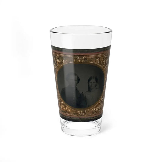Unidentified Soldier In Union Uniform And Unidentified Woman (U.S. Civil War) Pint Glass 16oz 16oz - Go Mug Yourself