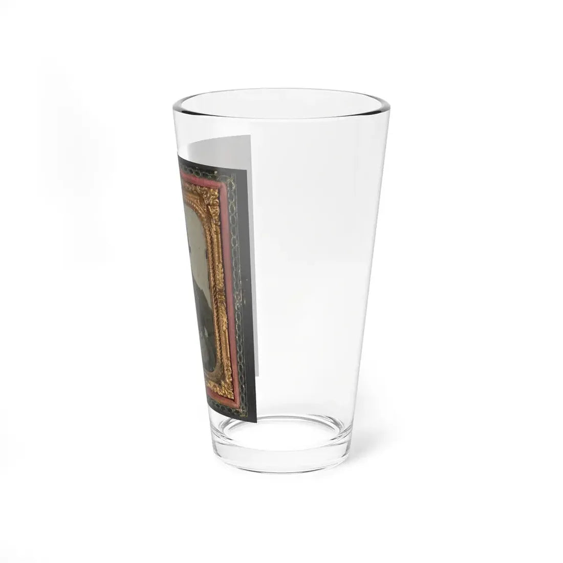 Unidentified Soldier In Union Uniform And U.S. Belt Buckle With Musket (U.S. Civil War) Pint Glass 16oz - Go Mug Yourself