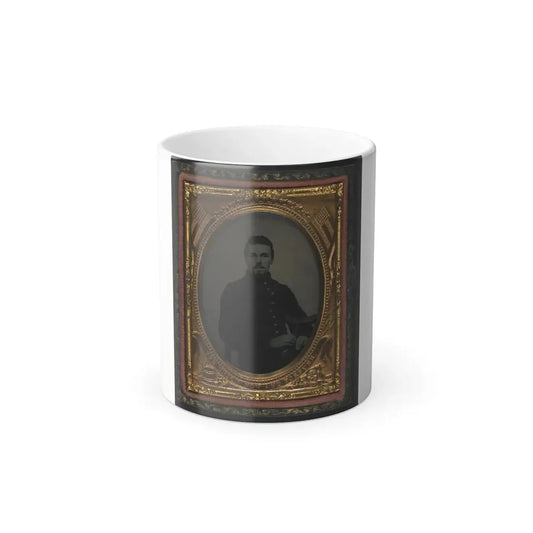 Unidentified Soldier in Union Uniform Holding Crutch and Cap (U.S. Civil War) Color Changing Coffee Mug 11oz Default Title 11oz - Go Mug Yourself