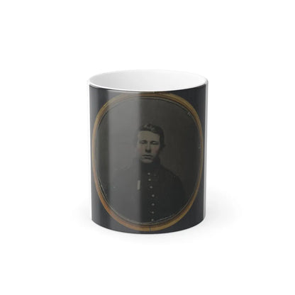 Unidentified Soldier in Union Uniform in Locket (U.S. Civil War) Color Changing Coffee Mug 11oz-11oz-Go Mug Yourself