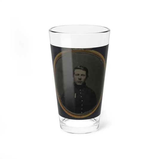 Unidentified Soldier In Union Uniform In Locket (U.S. Civil War) Pint Glass 16oz-16oz-Go Mug Yourself