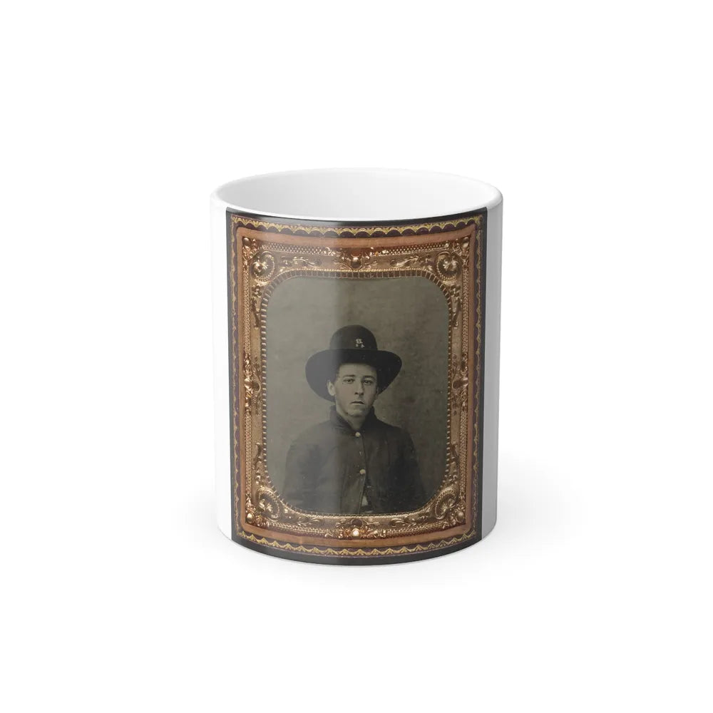 Unidentified Soldier in Union Uniform in Slouch Cap (U.S. Civil War) Color Changing Coffee Mug 11oz-11oz-Go Mug Yourself