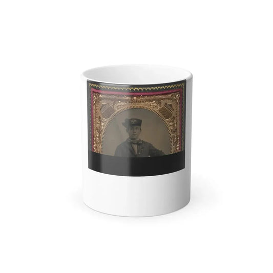 Unidentified Soldier in Union Uniform of a 2Nd Regiment With Infantry Hardee Hat (U.S. Civil War) Color Changing Coffee Mug 11oz Default Title 11oz - Go Mug Yourself