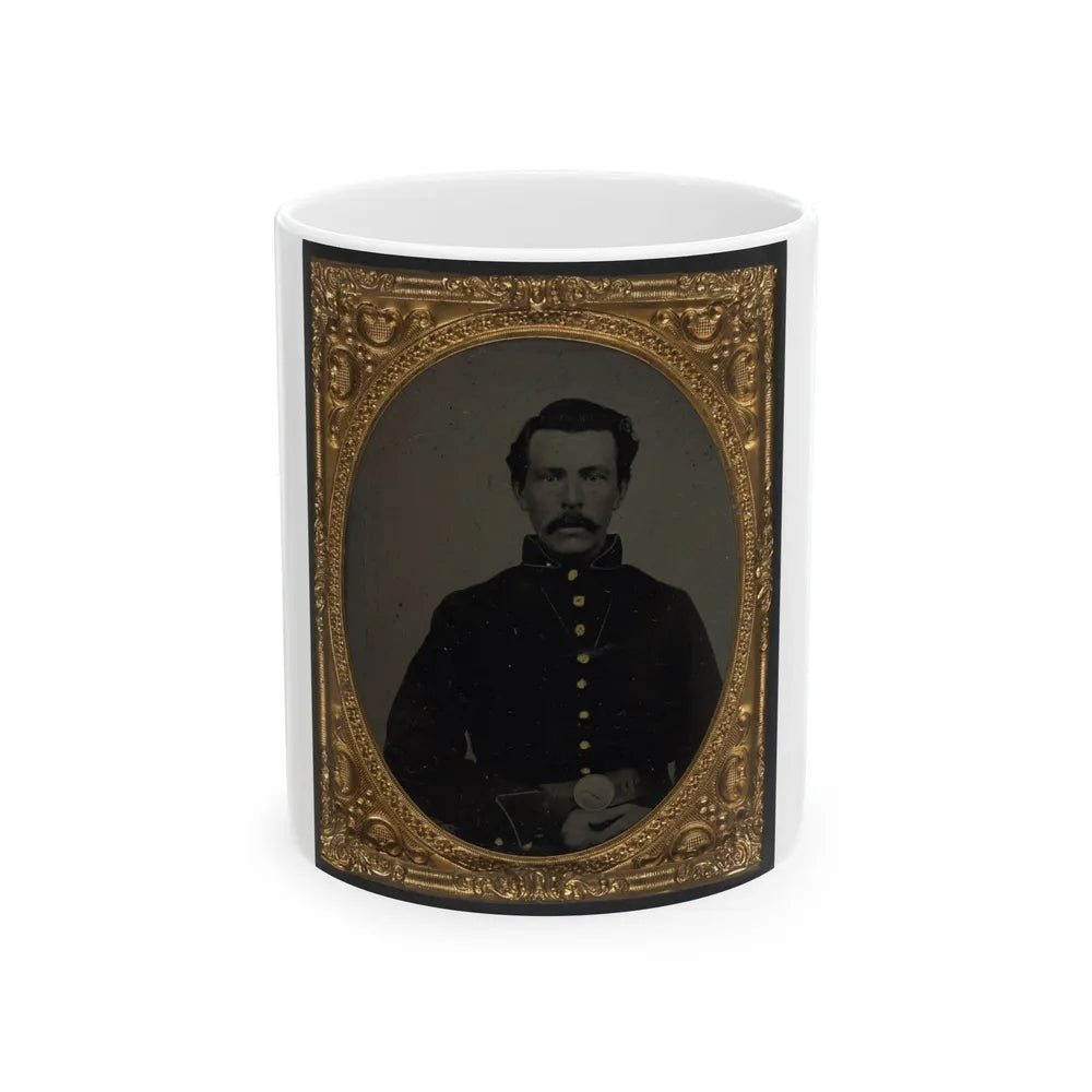 Unidentified Soldier In Union Uniform (U.S. Civil War) White Coffee Mug-11oz-Go Mug Yourself