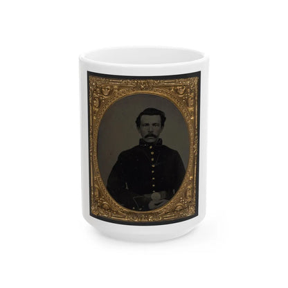 Unidentified Soldier In Union Uniform (U.S. Civil War) White Coffee Mug-15oz-Go Mug Yourself