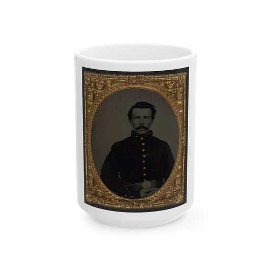 Unidentified Soldier In Union Uniform (U.S. Civil War) White Coffee Mug-15oz-Go Mug Yourself