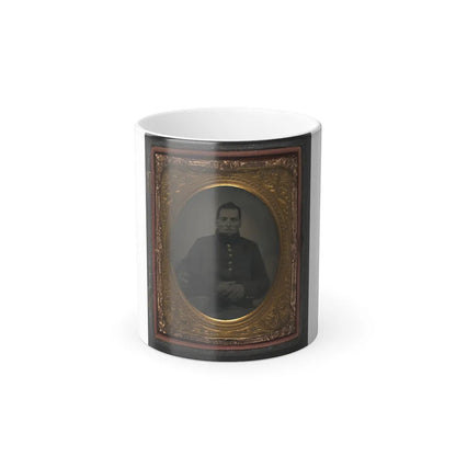 Unidentified Soldier in Union Uniform With 29Th Infantry Regiment Hardee Hat With Plume (U.S. Civil War) Color Changing Coffee Mug 11oz-11oz-Go Mug Yourself