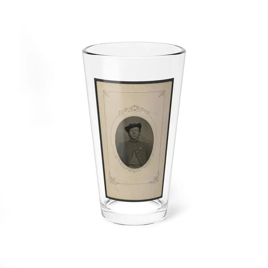 Unidentified Soldier In Union Uniform With 6th Corps Badge With Cross Shape (U.S. Civil War) Pint Glass 16oz 16oz - Go Mug Yourself