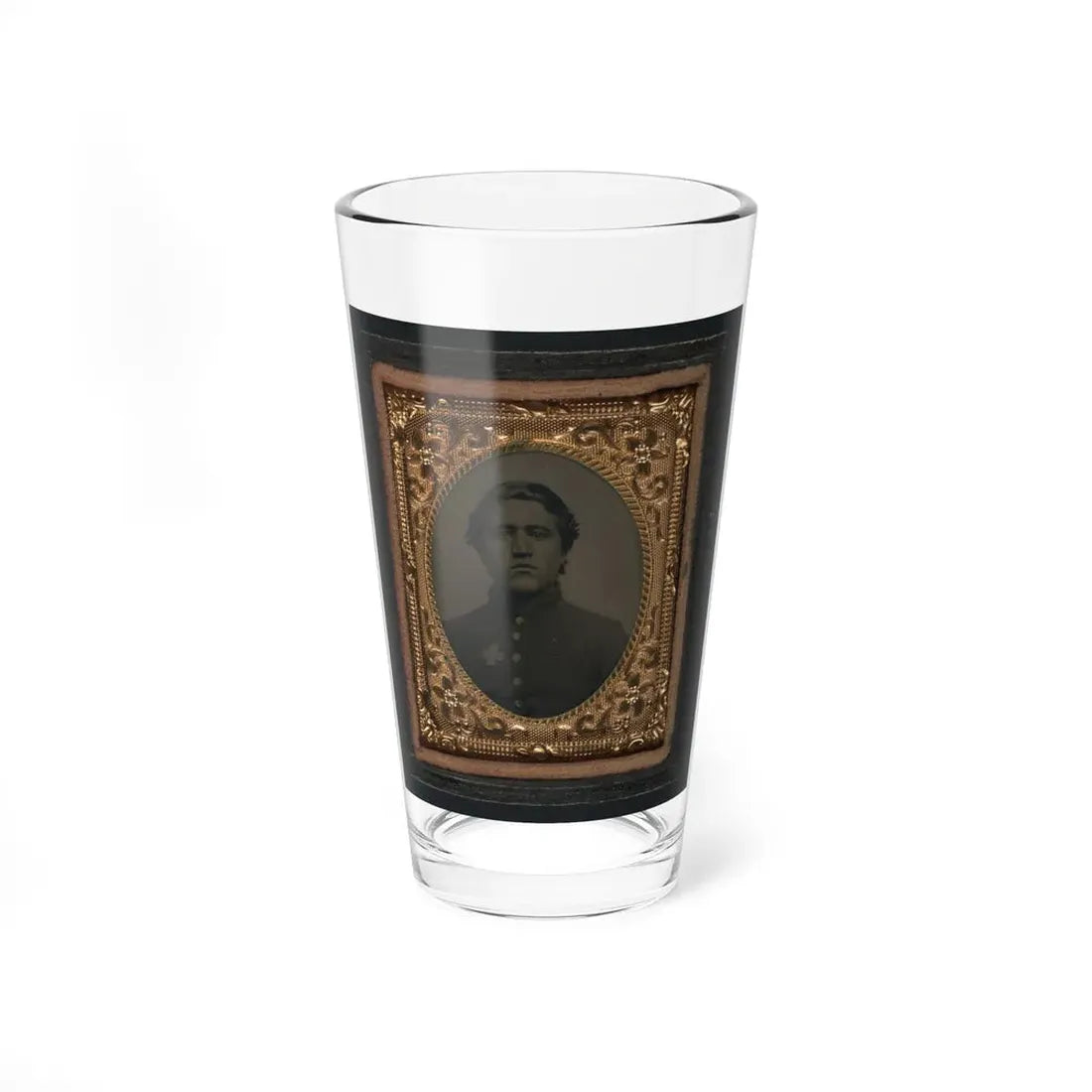 Unidentified Soldier In Union Uniform With 6th Corps Of The Army Of The Potomac Badge (U.S. Civil War) Pint Glass 16oz 16oz - Go Mug Yourself