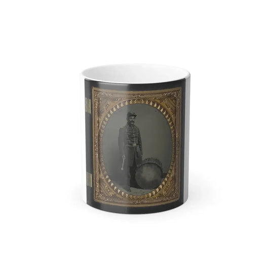 Unidentified Soldier in Union Uniform With Bass Drum (U.S. Civil War) Color Changing Coffee Mug 11oz Default Title 11oz - Go Mug Yourself