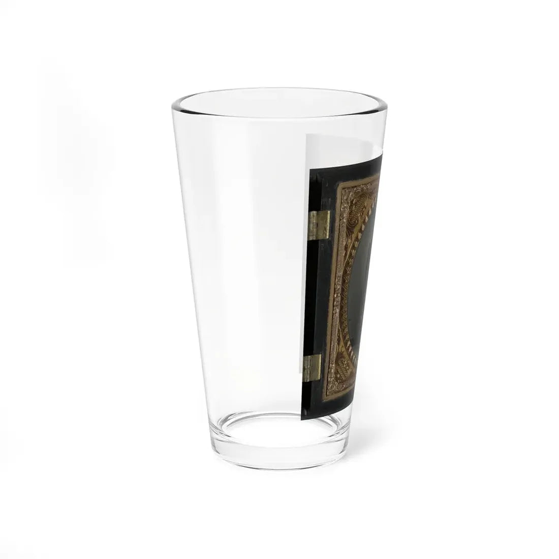 Unidentified Soldier In Union Uniform With Bass Drum (U.S. Civil War) Pint Glass 16oz - Go Mug Yourself