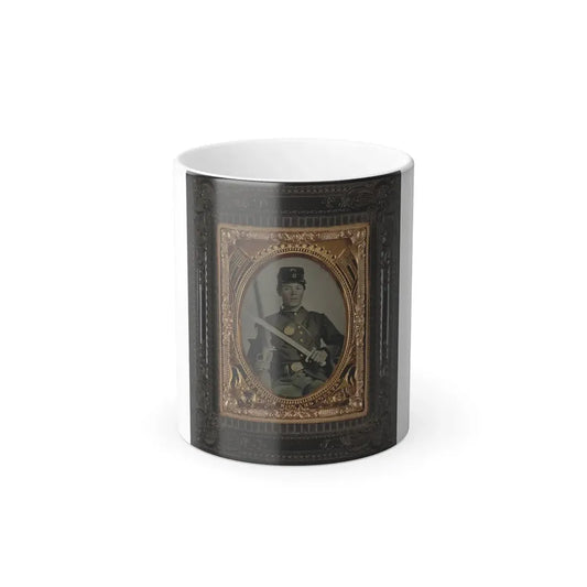 Unidentified Soldier in Union Uniform With Bayonet and Musket (U.S. Civil War) Color Changing Coffee Mug 11oz Default Title 11oz - Go Mug Yourself