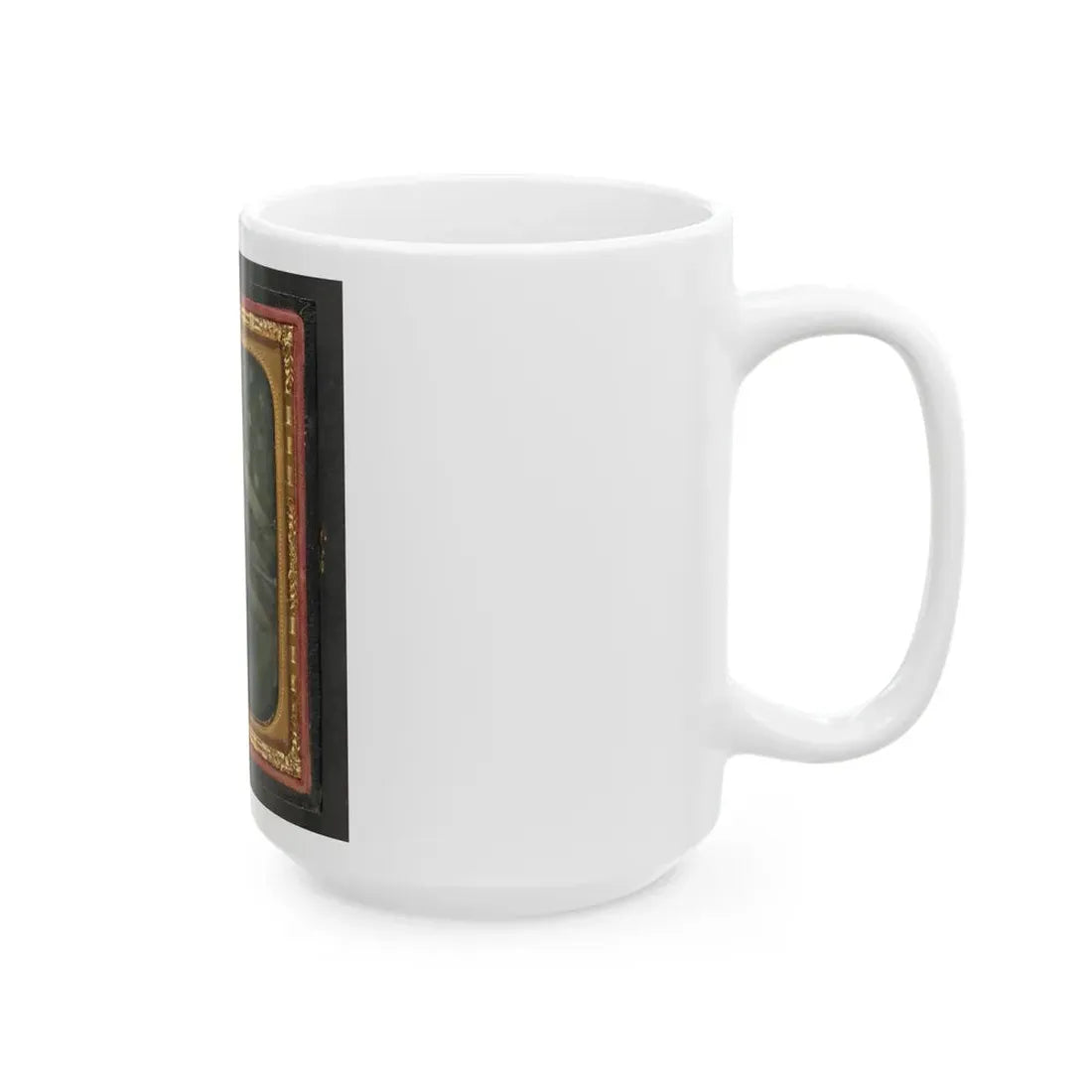 Unidentified Soldier In Union Uniform With Bayoneted Musket In Front Of American Flag (U.S. Civil War) White Coffee Mug - Go Mug Yourself