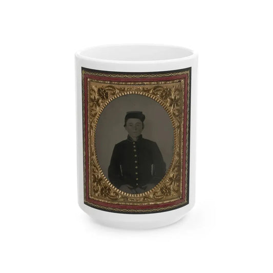 Unidentified Young Soldier In Union Uniform(3) (U.S. Civil War) White Coffee Mug 15oz - Go Mug Yourself