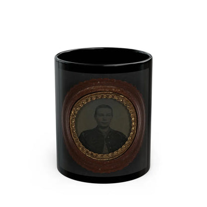 Unidentified Young Soldier In Union Uniform(2) (U.S. Civil War) Black Coffee Mug-11oz-Go Mug Yourself