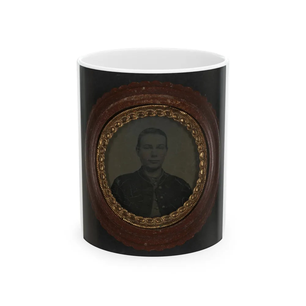 Unidentified Young Soldier In Union Uniform(2) (U.S. Civil War) White Coffee Mug-11oz-Go Mug Yourself