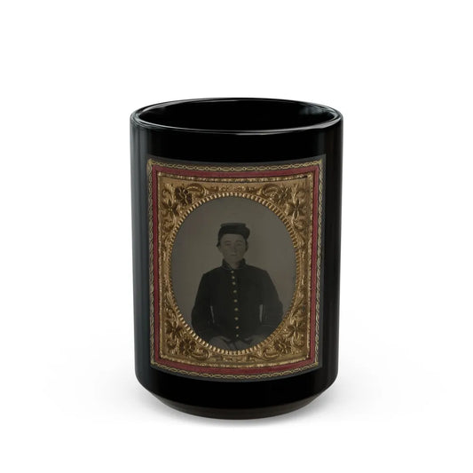 Unidentified Young Soldier In Union Uniform(3) (U.S. Civil War) Black Coffee Mug-15oz-Go Mug Yourself