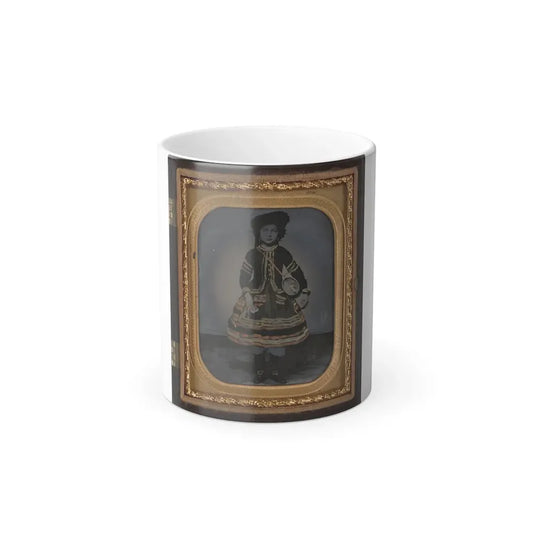 Unidentified Young Vivandiere in Union Uniform With Barrel Canteen and Cup (U.S. Civil War) Color Changing Coffee Mug 11oz Default Title 11oz - Go Mug Yourself