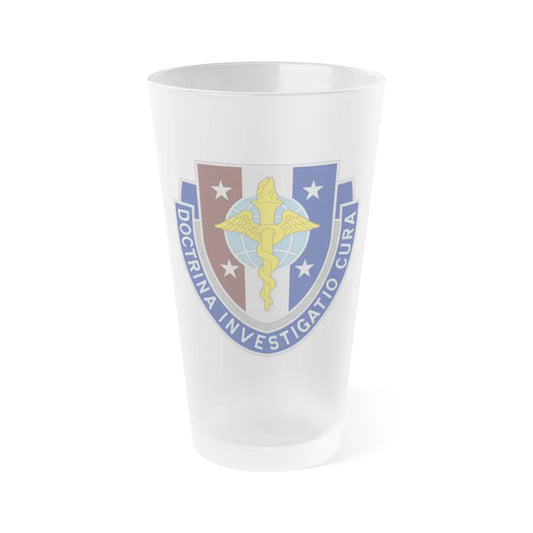 Uniformed Services University of the Health Sciences 2 (U.S. Army) Frosted Pint Glass 16oz-Go Mug Yourself