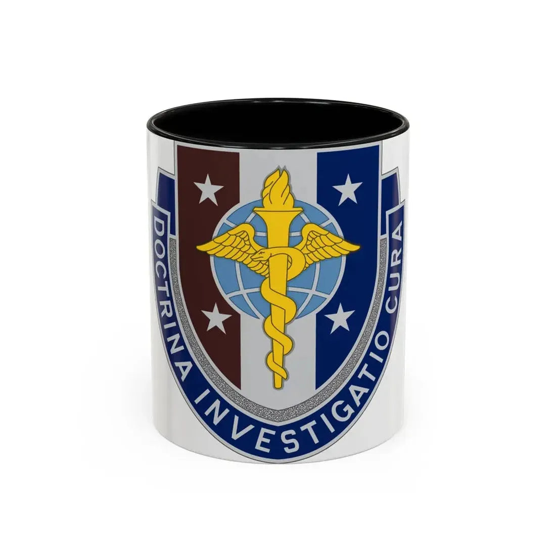 Uniformed Services University of the Health Sciences 2 (U.S. Army) Accent Coffee Mug 11oz Black - Go Mug Yourself