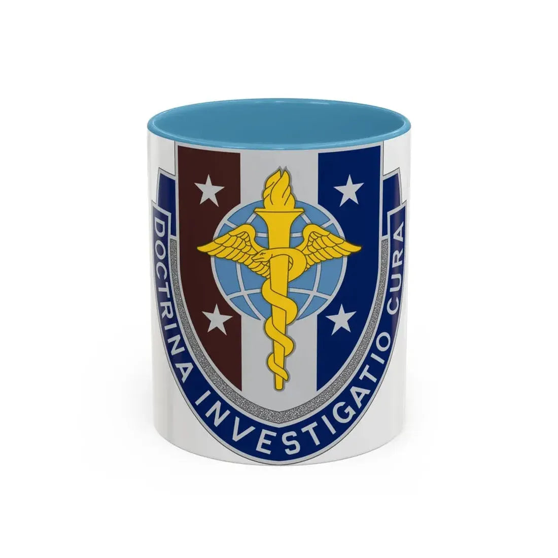 Uniformed Services University of the Health Sciences 2 (U.S. Army) Accent Coffee Mug 11oz Light Blue - Go Mug Yourself