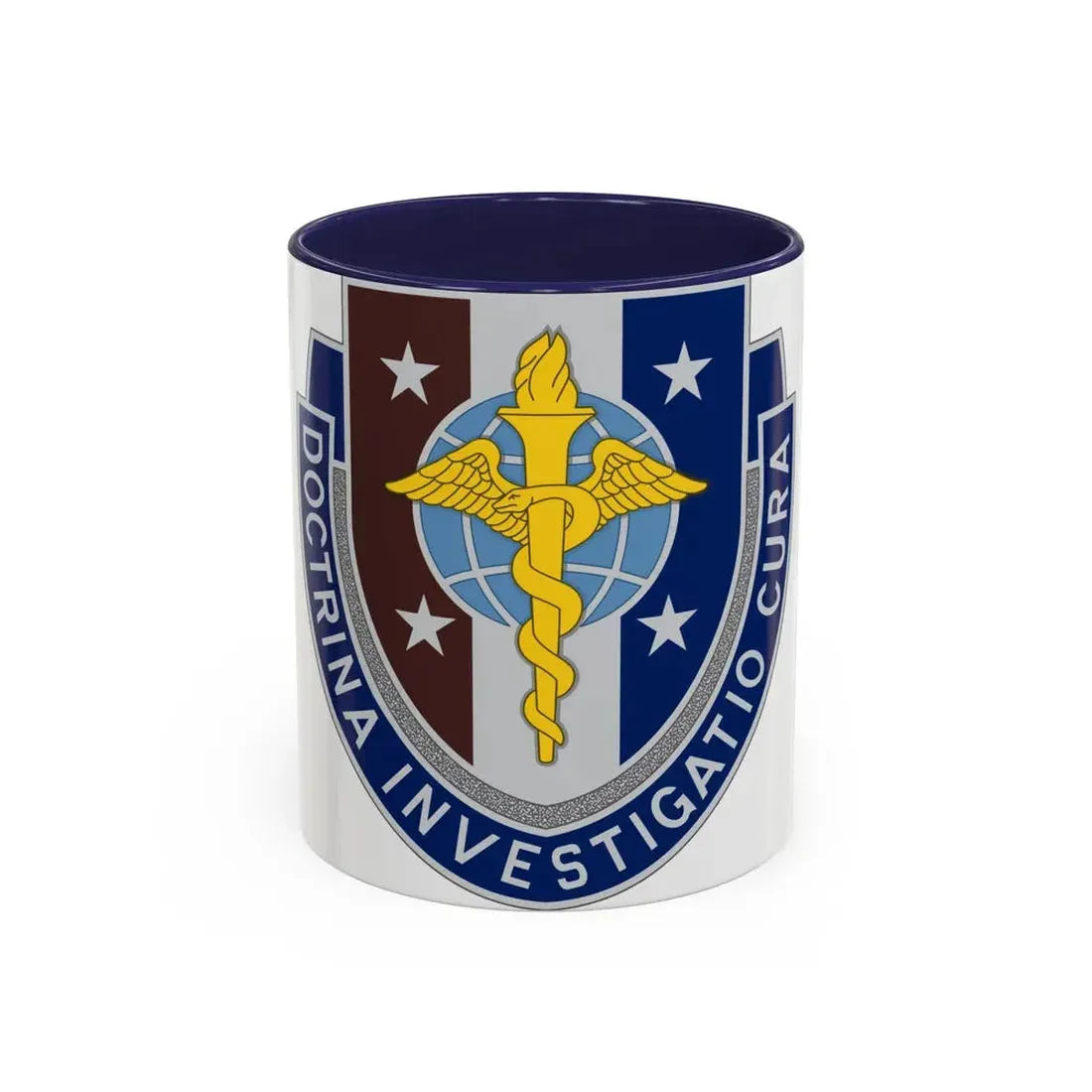 Uniformed Services University of the Health Sciences 2 (U.S. Army) Accent Coffee Mug 11oz Navy - Go Mug Yourself