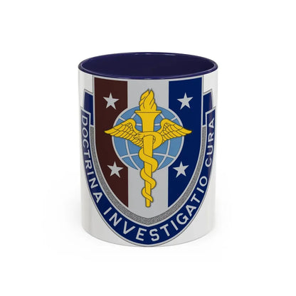 Uniformed Services University of the Health Sciences 2 (U.S. Army) Accent Coffee Mug 11oz Navy - Go Mug Yourself