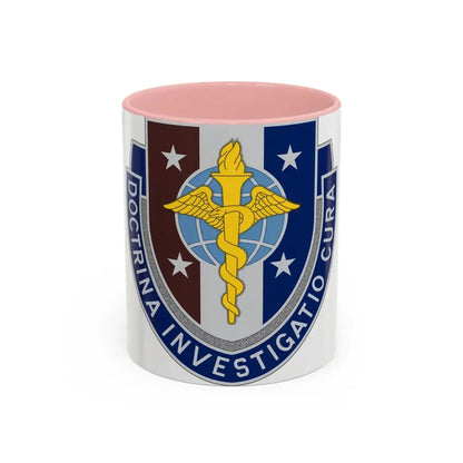 Uniformed Services University of the Health Sciences 2 (U.S. Army) Accent Coffee Mug 11oz Pink - Go Mug Yourself