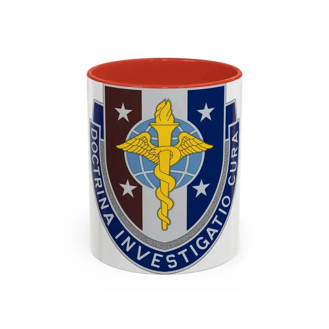 Uniformed Services University of the Health Sciences 2 (U.S. Army) Accent Coffee Mug 11oz Red - Go Mug Yourself