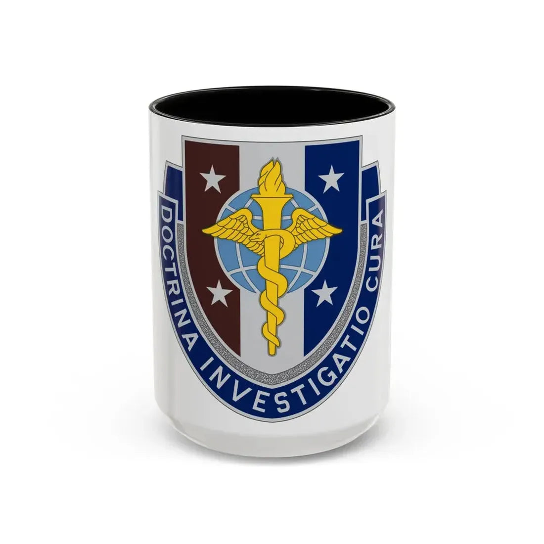 Uniformed Services University of the Health Sciences 2 (U.S. Army) Accent Coffee Mug 15oz Black - Go Mug Yourself