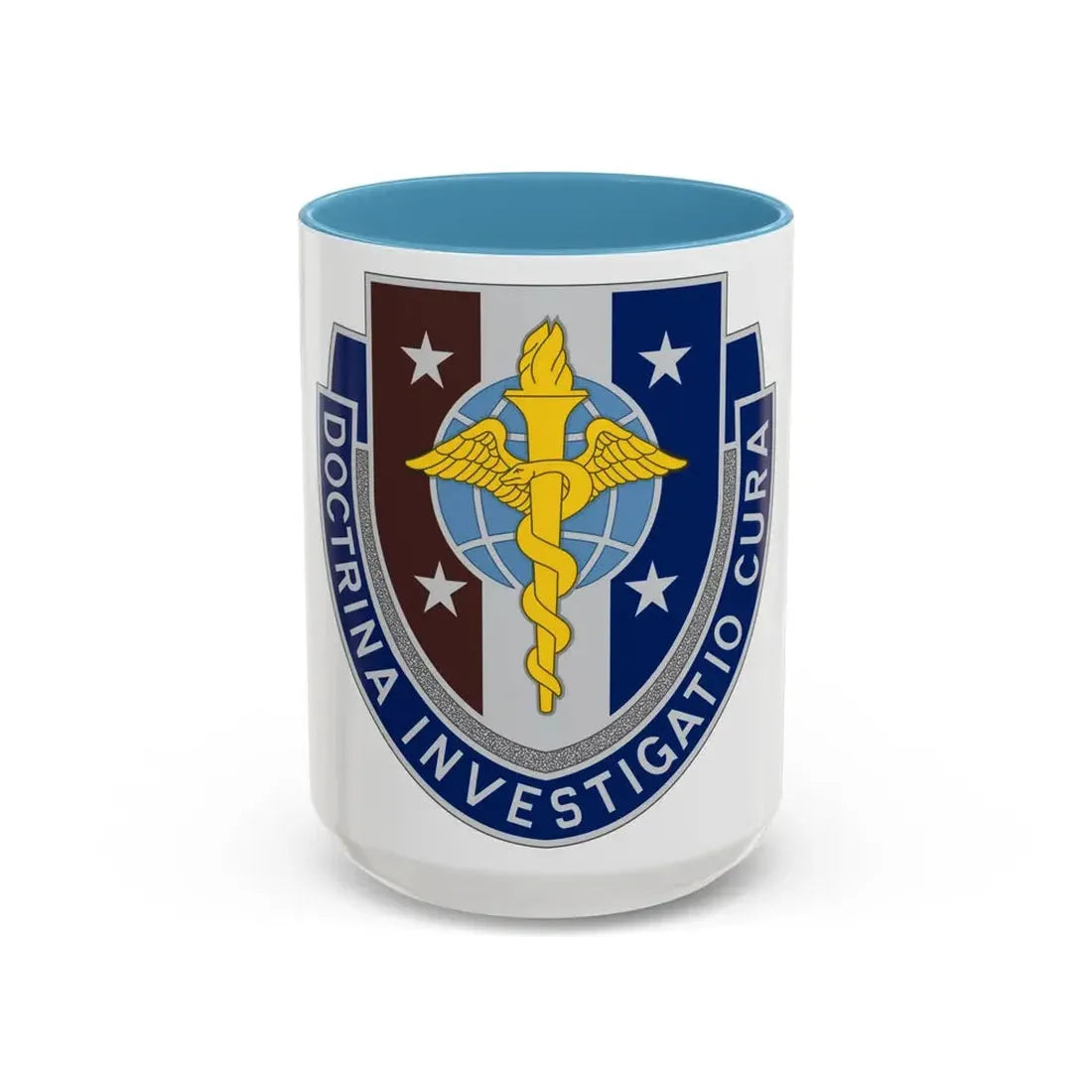 Uniformed Services University of the Health Sciences 2 (U.S. Army) Accent Coffee Mug 15oz Light Blue - Go Mug Yourself
