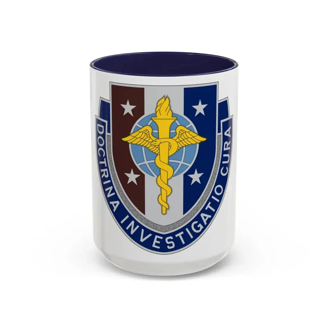 Uniformed Services University of the Health Sciences 2 (U.S. Army) Accent Coffee Mug 15oz Navy - Go Mug Yourself