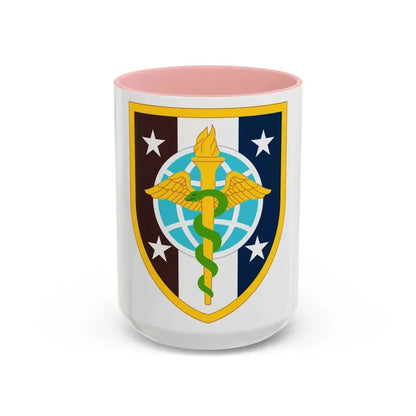 Uniformed Services University of the Health Sciences (U.S. Army) Accent Coffee Mug 15oz Pink - Go Mug Yourself