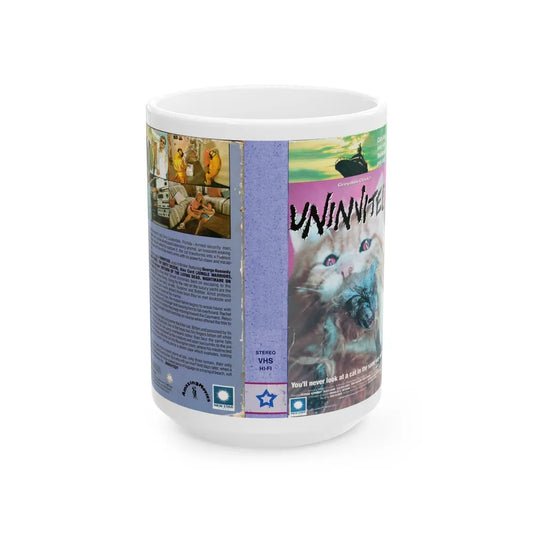 UNINVITED (VHS COVER) - White Coffee Mug-15oz-Go Mug Yourself